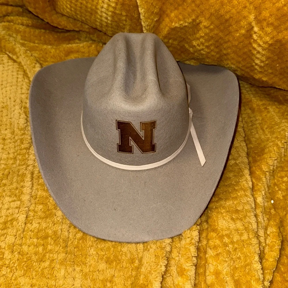 Nebraska Huskers Cowboy Hat with Logo size 7 5/8 - Picture 2 of 8